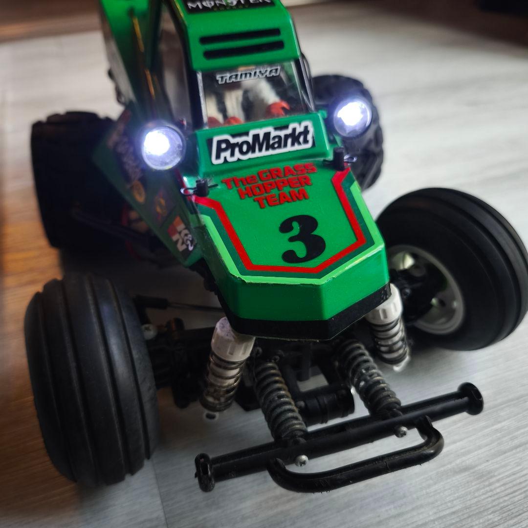 【中古】タミヤ コミカルグラスホッパー　1/10XB WR-02CBシャーシ