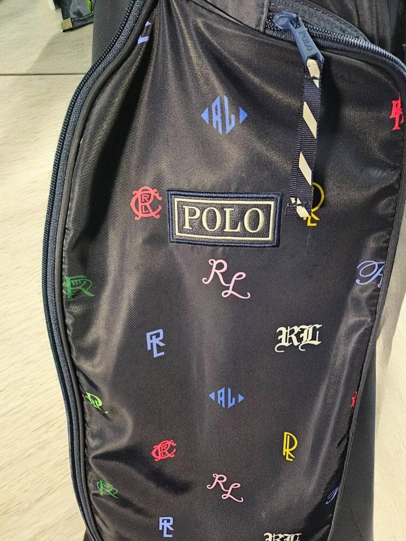 501超美品Polo マルチカラーゴルフバッグ