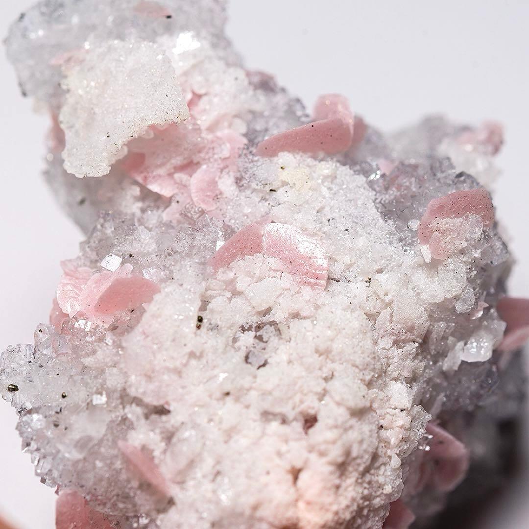 中国 ロードクロサイト フローライト 天然石 原石 鉱物標本 鉱石 蛍石 725