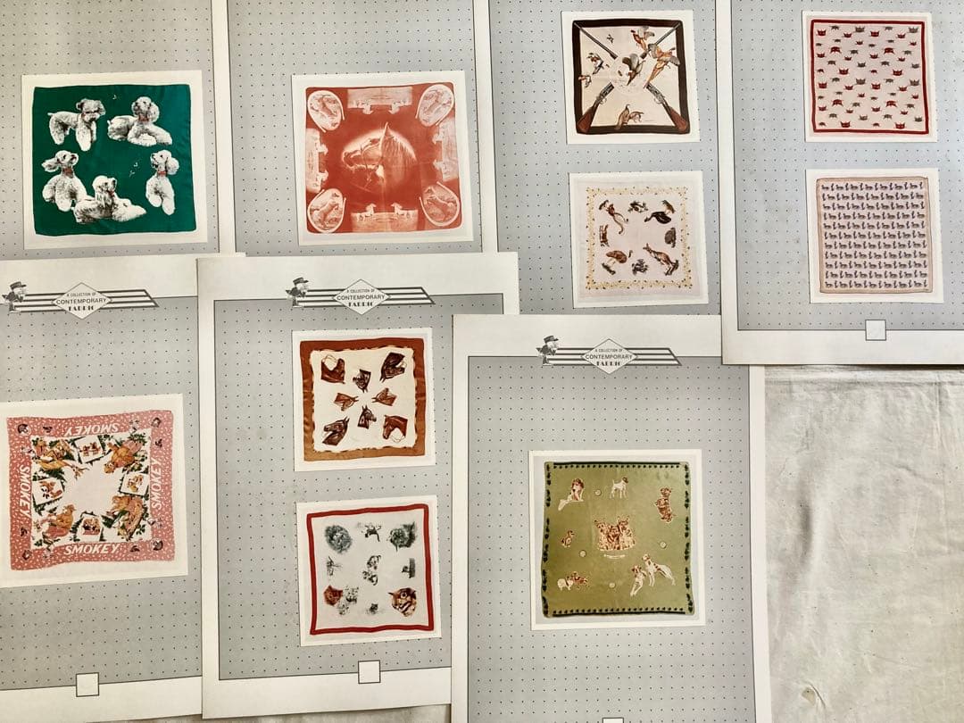 ビンテージスカ-フ写真集資料(7種類102カット77ぺ-ジ+2ペ-ジ)