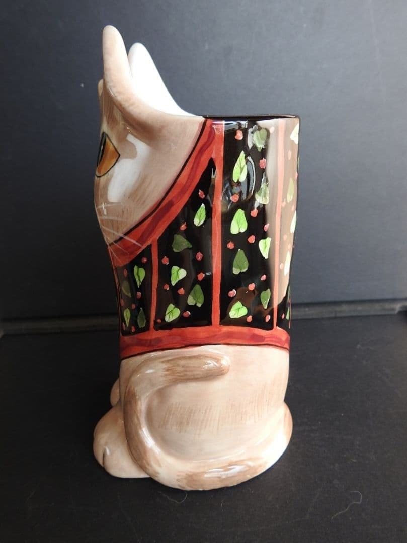 SUSAN PALEY　セラミック　ビンテージ　可愛い　猫　花瓶　フラワーベース