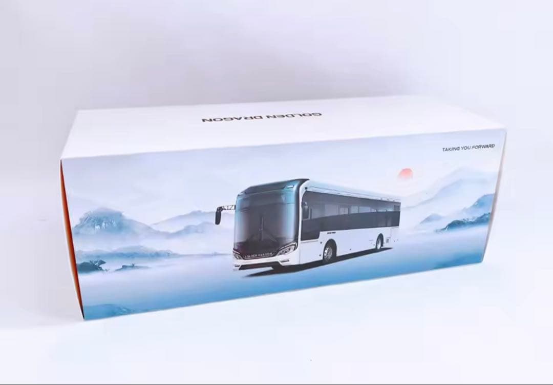 1/42厦門Jinlu NAV2純電気バスモデルJinlongのオリジナル
