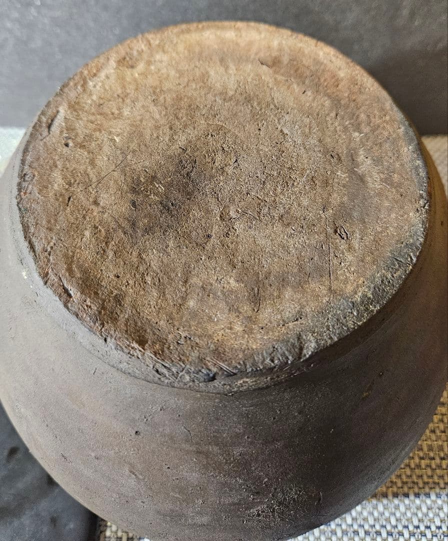 16-17世紀頃　古南蛮　水指　呂宋壺　伝世品　南蛮美術　茶道具　茶器　古陶磁器