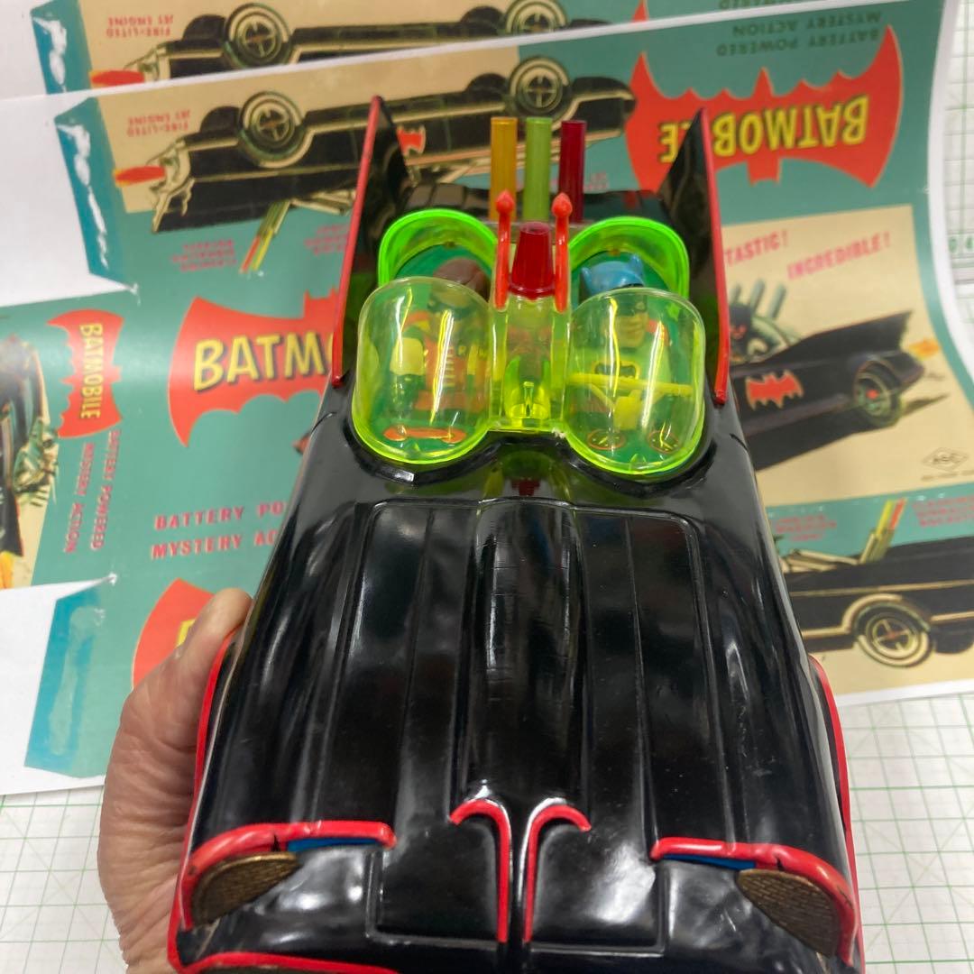 1960年代アオシン製の初期の珍しい黒の バットマンかー黒は！殆ど出てきません