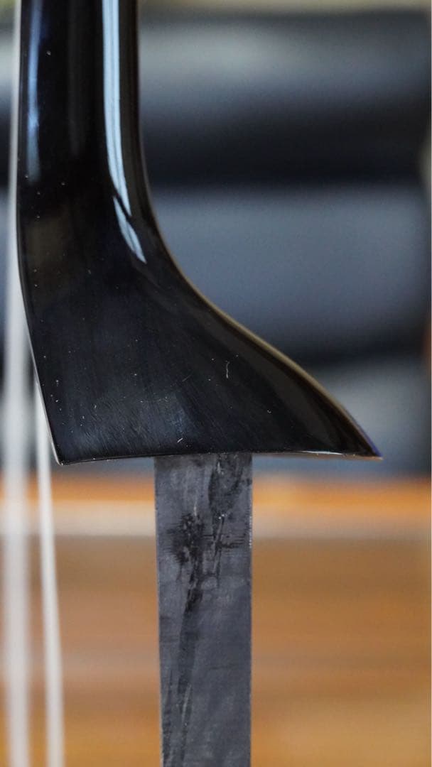 内間直樹作 西平開鐘型三線 フィリピン黒木四つ割り真黒！！