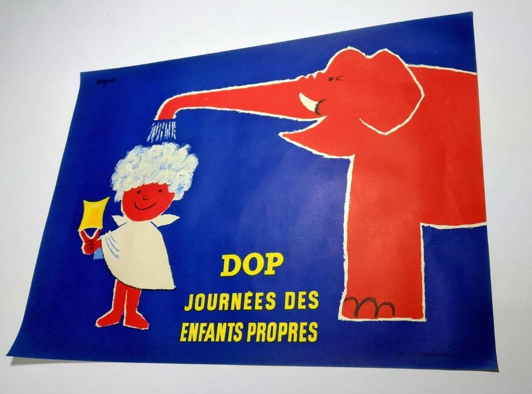 当時のオリジナルポスター「DOP」1953年★人気サヴィニャック作★