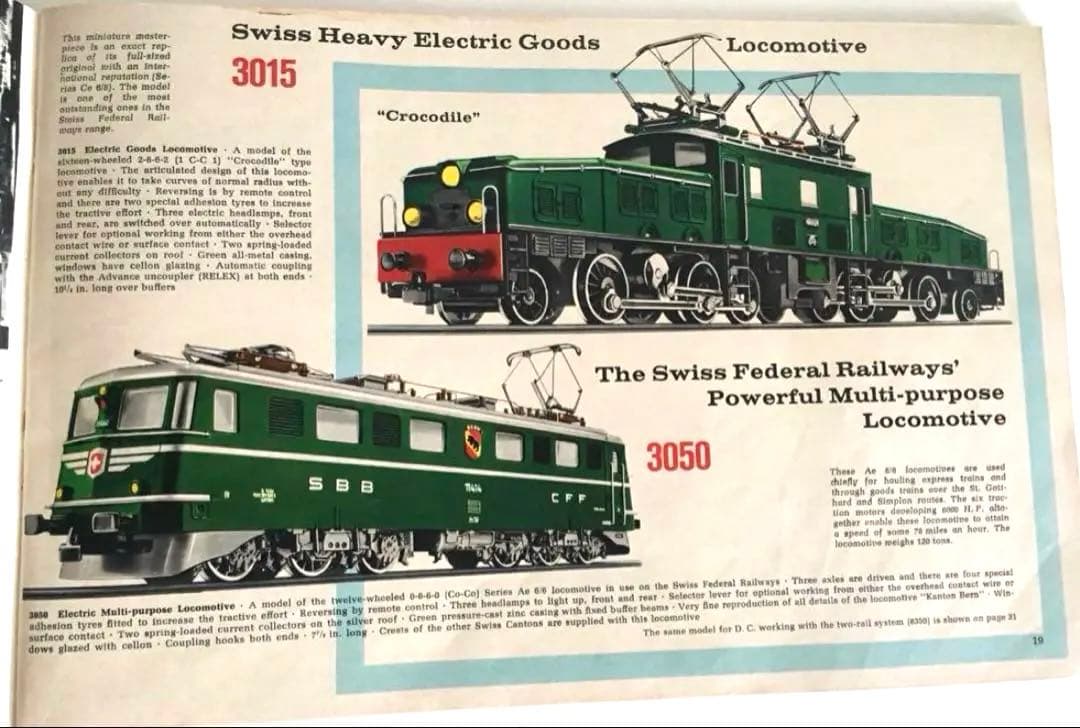 メルクリン HO 3050 スイス連邦鉄道　電気機関車 Ae6/6完全稼働品
