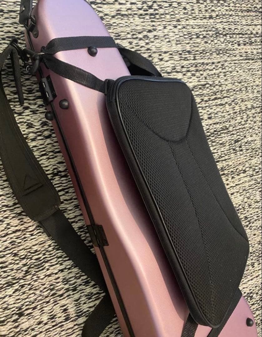 カーボンマック バイオリンケースCFV-2S サテンピンクゴールド　楽譜入れ付