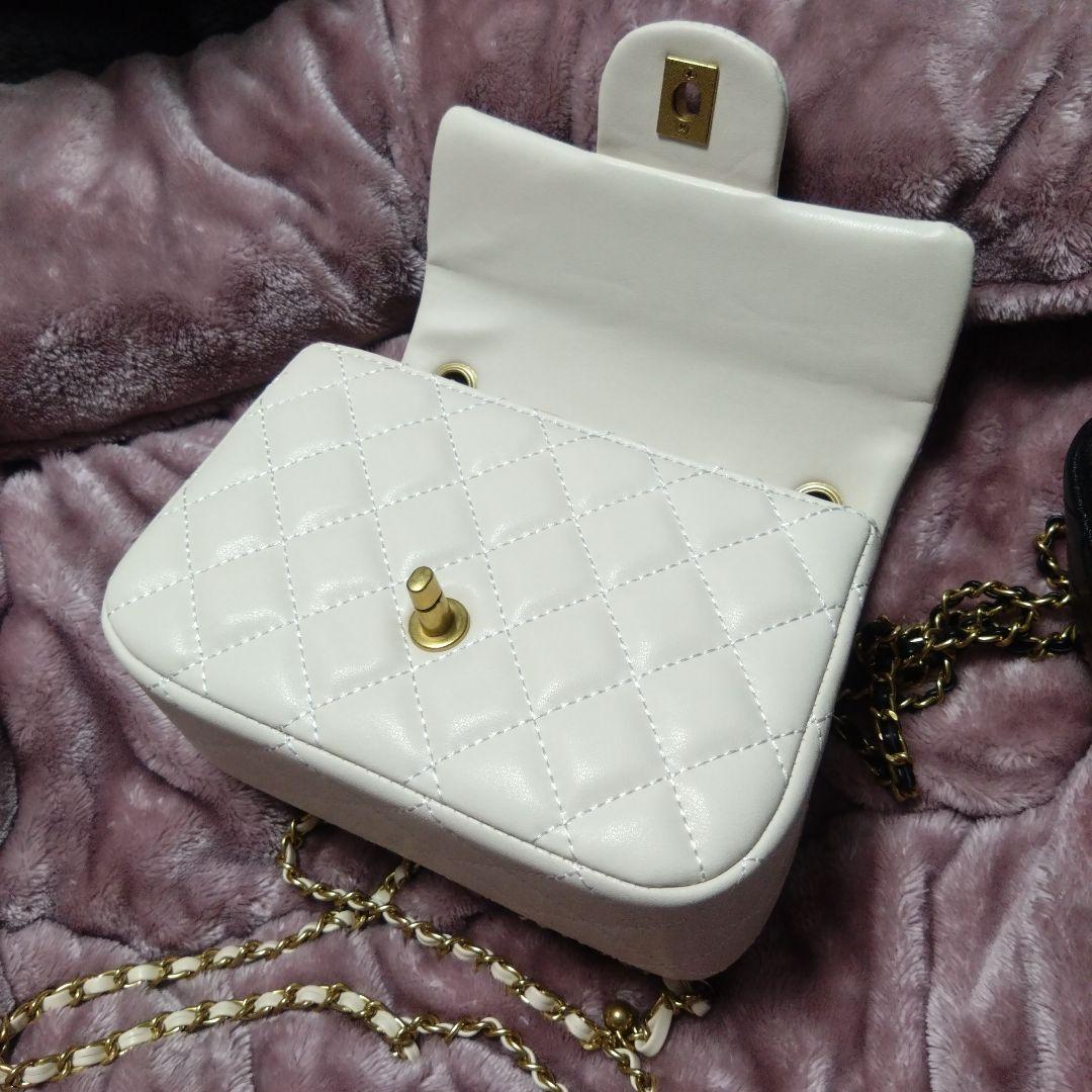 キルティングデザイン♡ホワイトミニバッグ ♡確認用