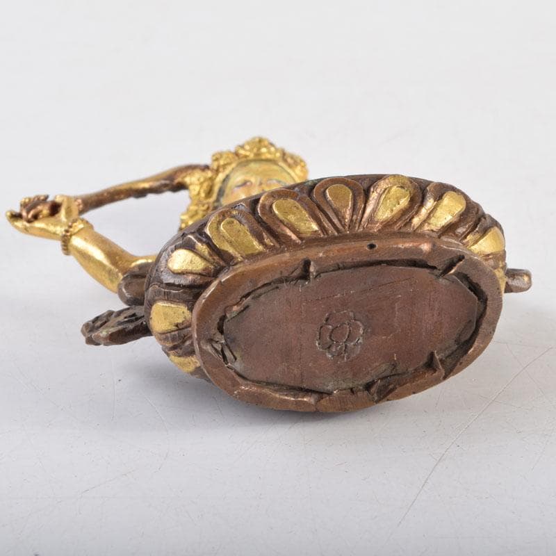 仏教美術　古銅鍍金　チベット仏　仏像　置物　V　9227