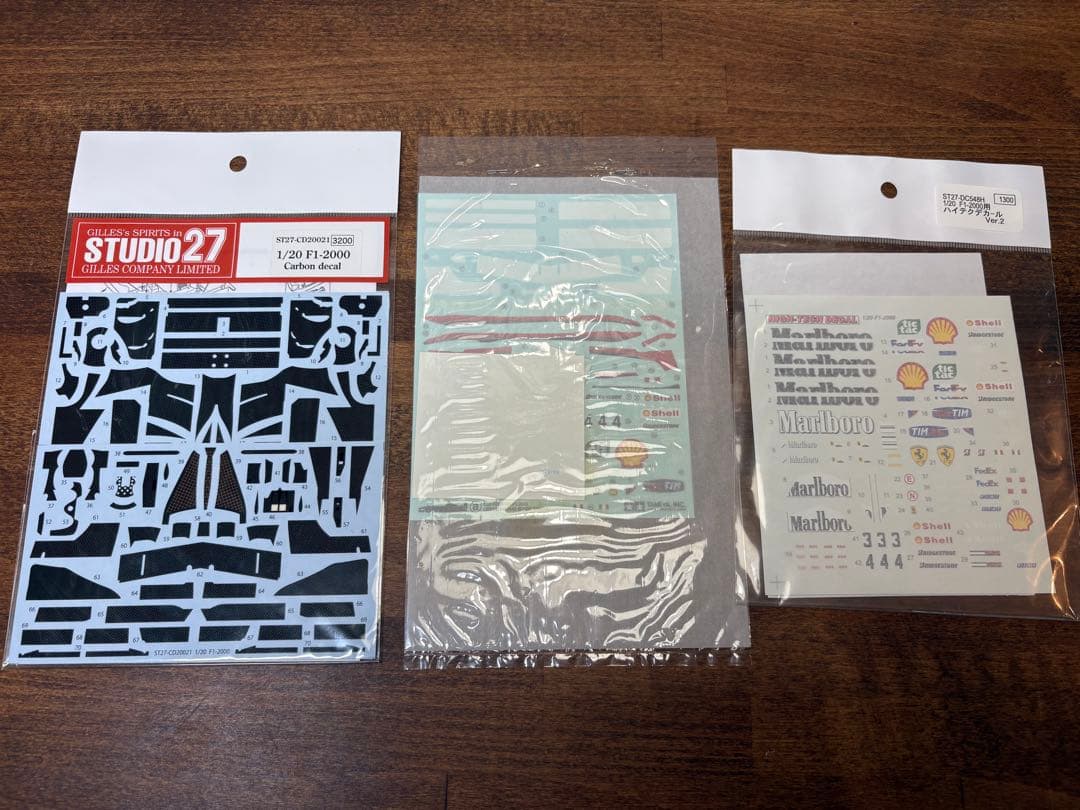 タミヤ 1/20 フェラーリ F1-2000 社外 スポンサー、カーボンデカール