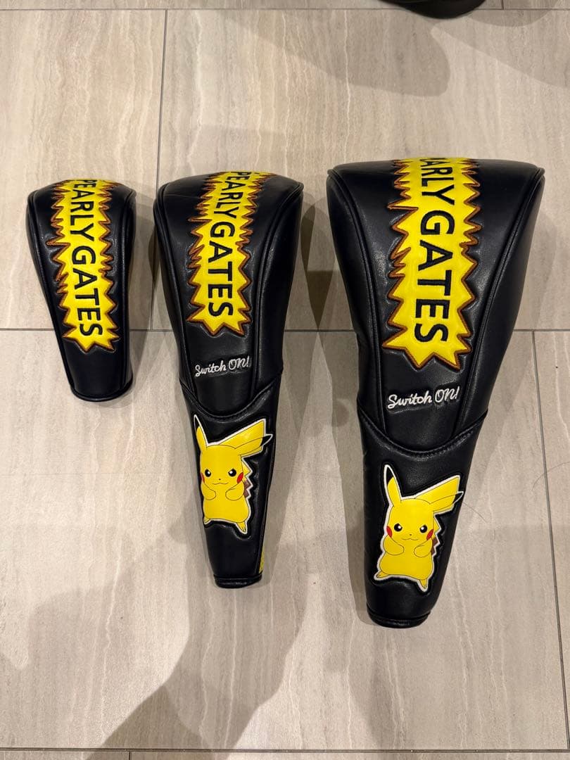 ひろと パーリーゲイツ キャディバッグ ピカチュウ ヘッドカバー付き