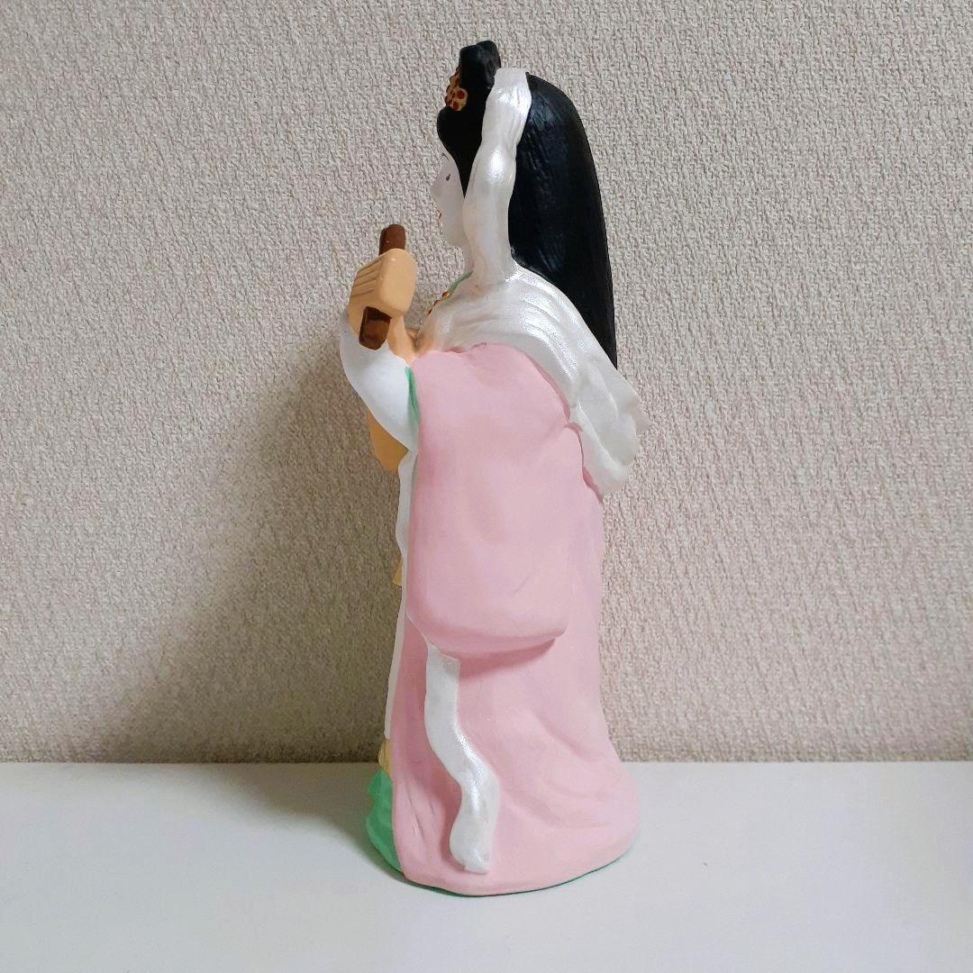 092　開運招福の縁起物！陶器製　笑門七福神　弁財天　特大 昭峰作