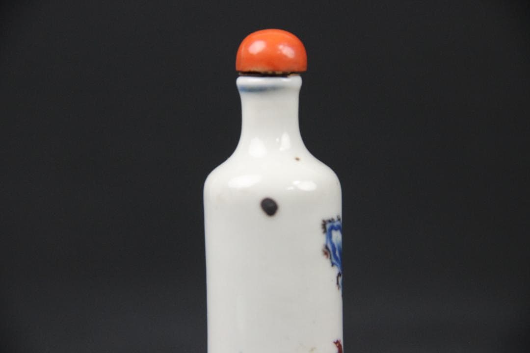 中国美術　青花　山水紋　ㄏ　景徳鎮　清時代　磁器製　時代物 Eo15-3