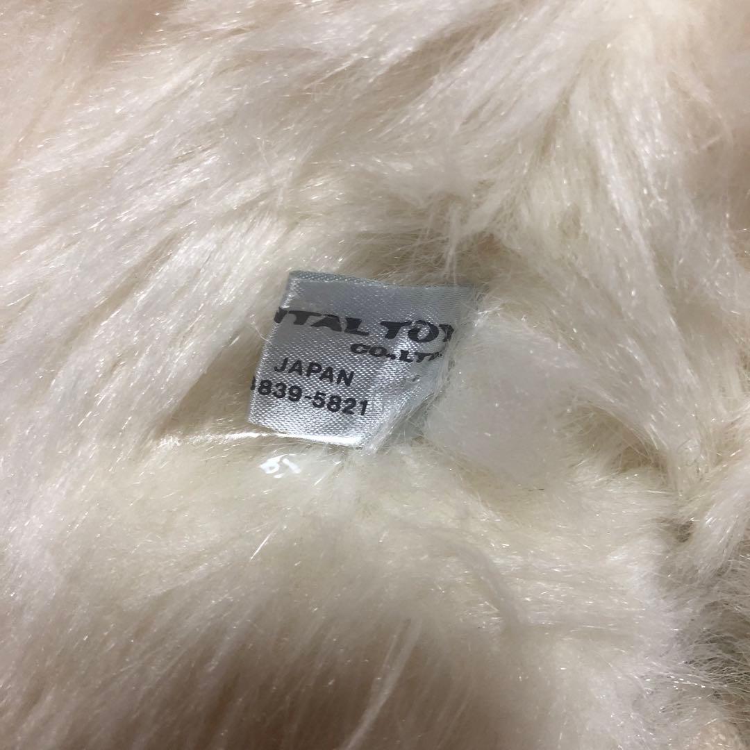 オリエンタルトーイ　ジョリーマンマ　シロネコ　眠り猫ぬいぐるみ　中古品