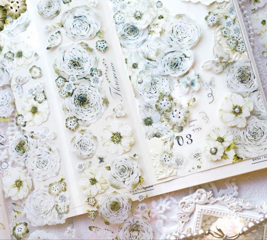 ⭐️SALE⭐️ 林野间《青玫瑰》海外マスキングテープ　マステ 【2462】