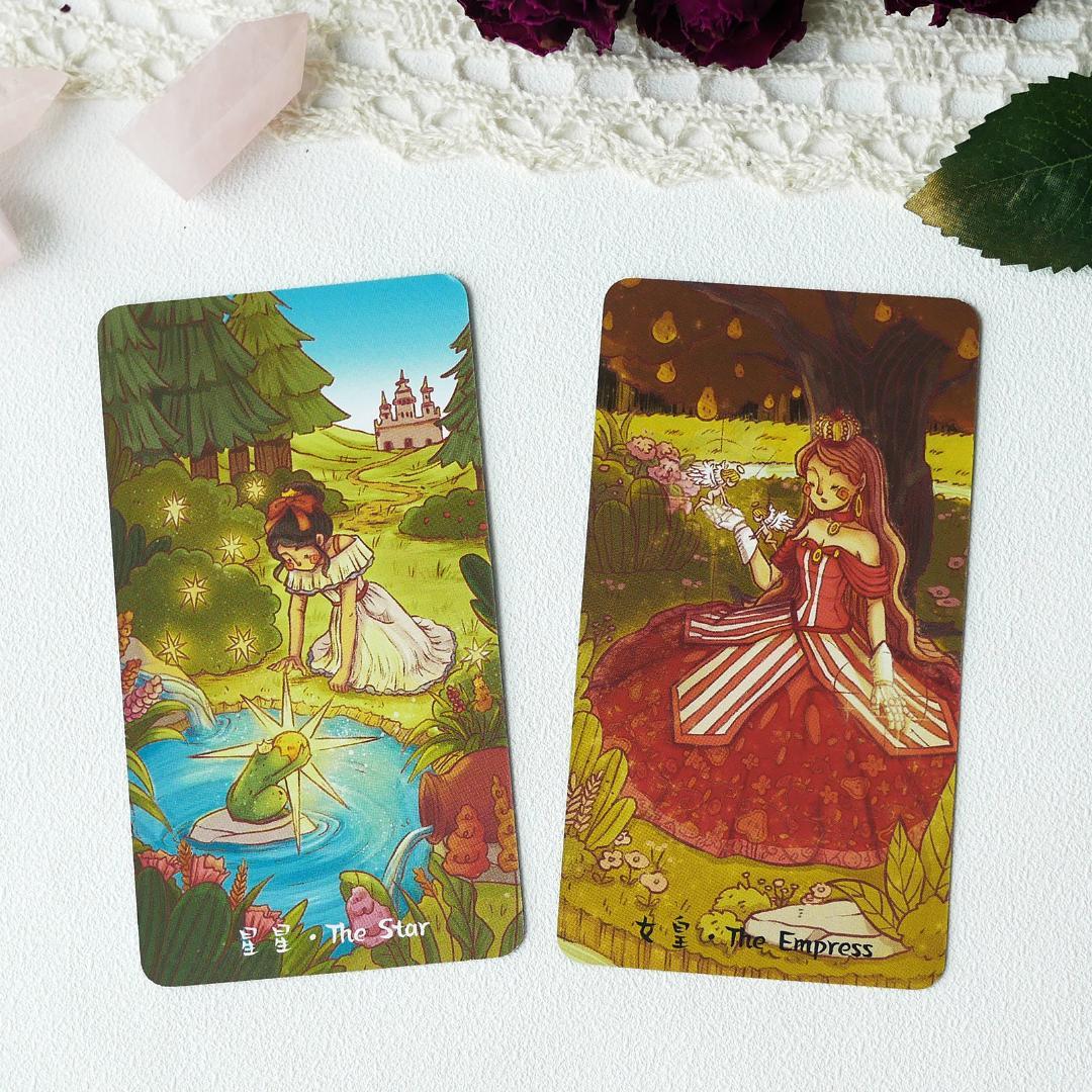 【正規品タロットカード】豪華箔押し仕様✨童話や物語を描いた絵本のようなデッキ
