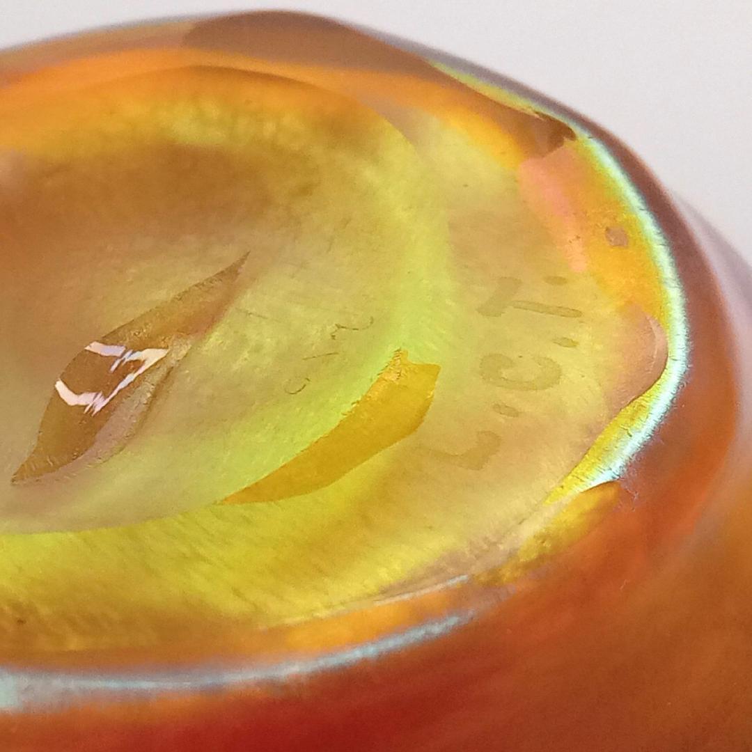 ルイスCティファニー ソルトセラー ファブリルガラス 2つセットq78