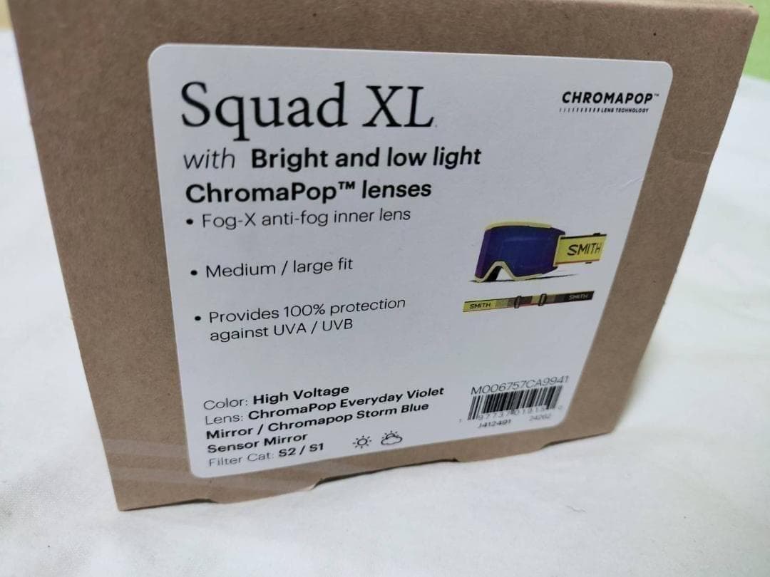 特価　スミス　SQUAD XL スノーゴーグル　レギュラーフィット