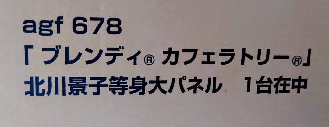 貴重　非売品　レア　北川景子　等身大　パネル　箱付　新品