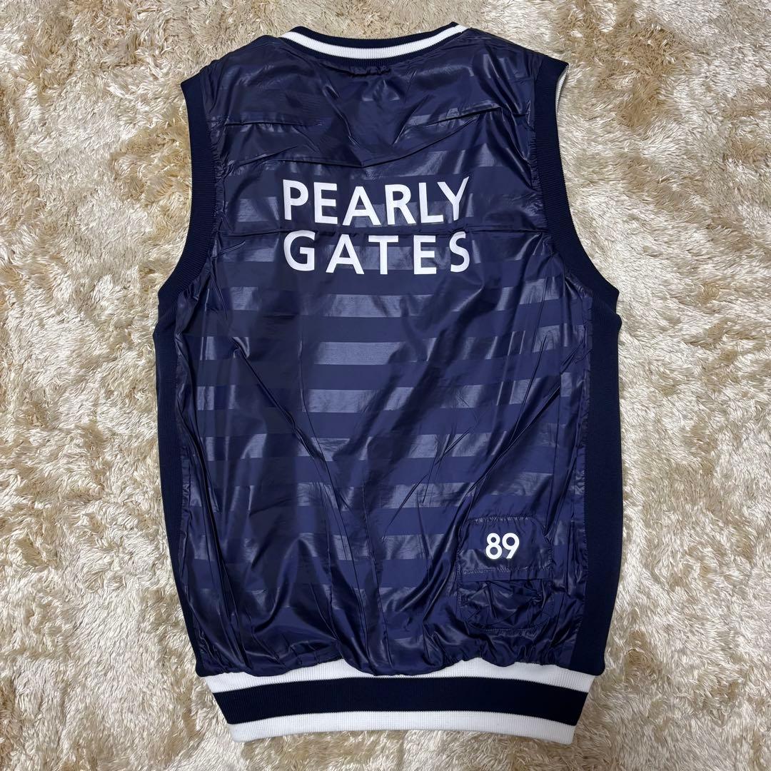 【リバーシブル】PEARLY GATES Vネックリバーシブルベスト 6 迷彩柄