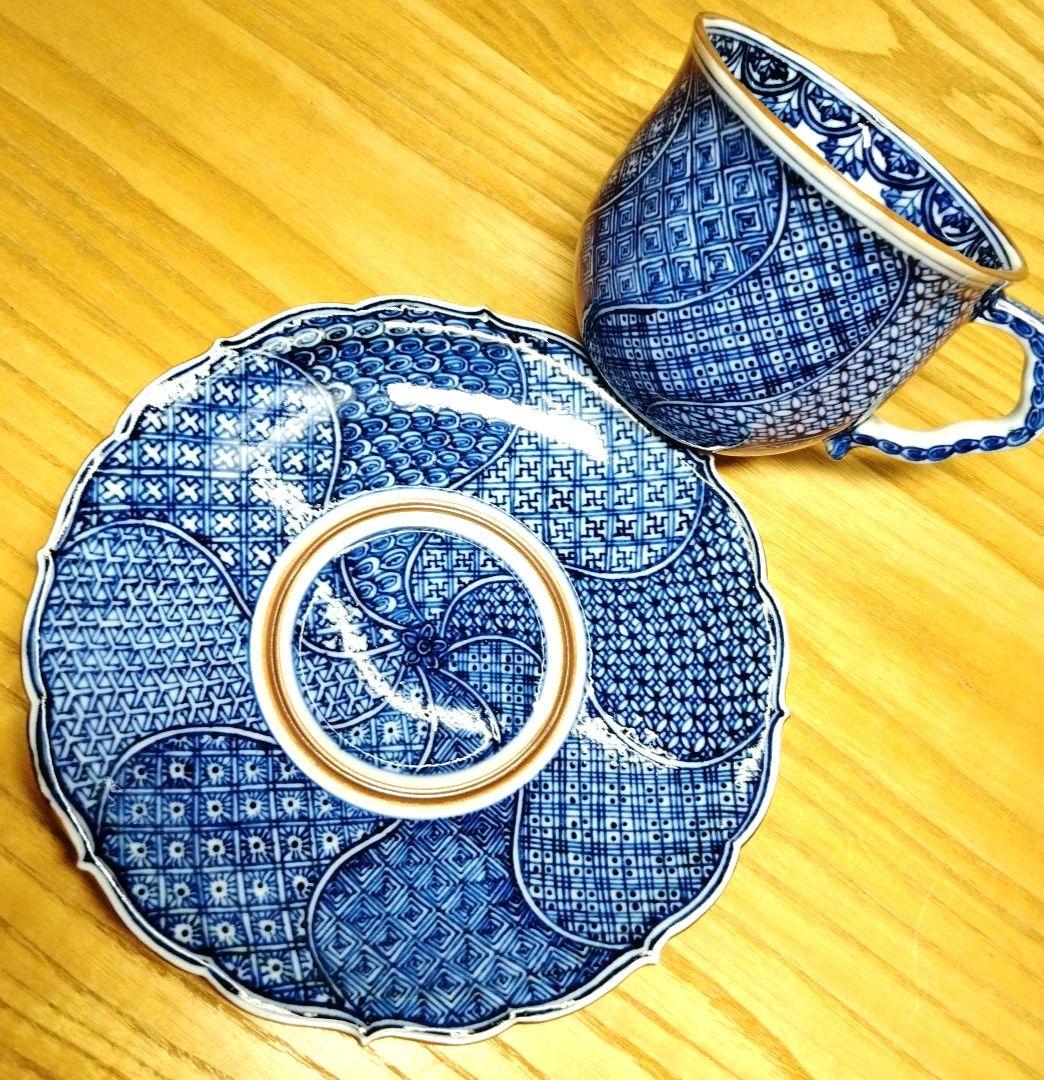 ☆ 平安春晃 清水焼 祥瑞コ―ヒ―碗皿