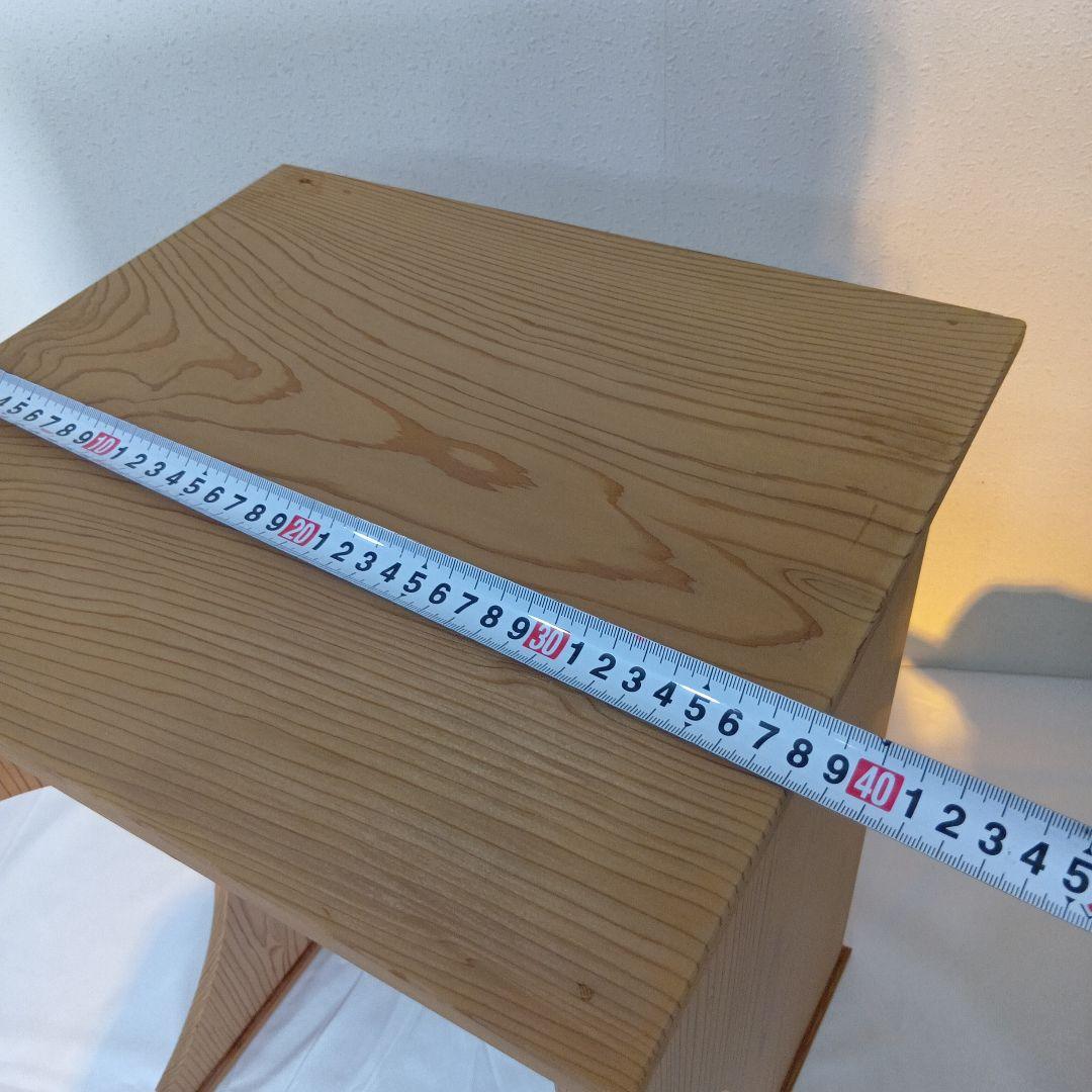 茶道具　抱清棚　杉木地　紙箱