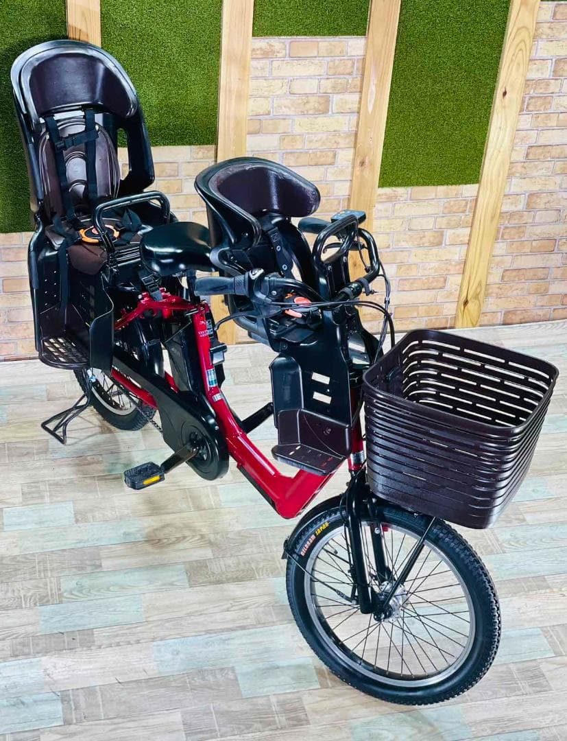 超人気 レッド 王様 ギュットアニーズ子供乗せ電動アシスト自転車 ZH2964
