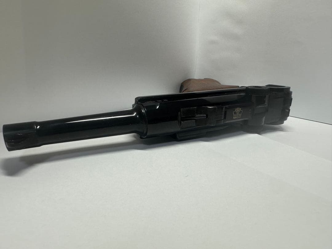 MGC ルガーP08 木製グリップ　モデルガン　箱付き　1980年代　ロゴ刻印