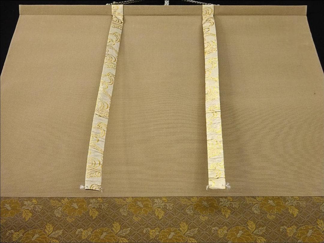 【真作】掛軸 南義信『蓬莱仙境之図』絹本 肉筆 共箱付 掛け軸 p06207