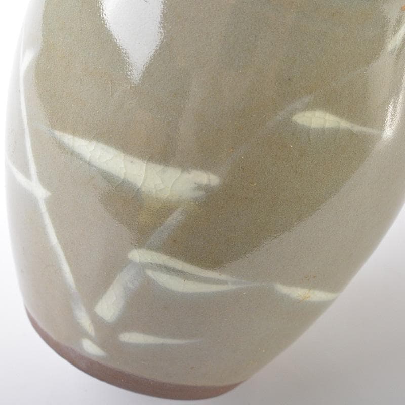 茶道具　高田焼　伝七窯　青木修造　茶入　仕覆付　共箱　V　R6603