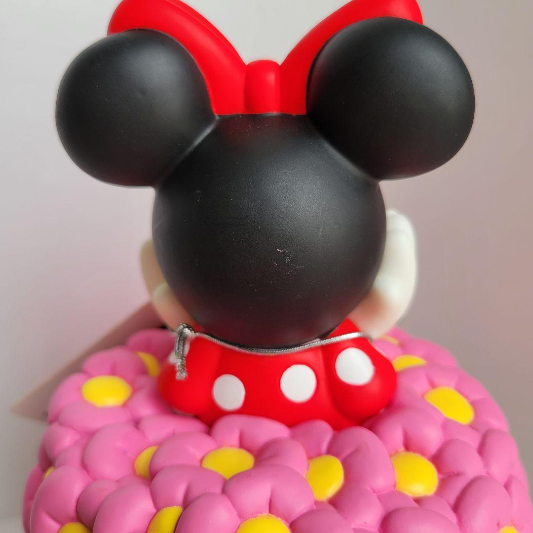 【希少未使用】 東京 ディズニーリゾート ミニーマウス 貯金箱 花 フィギュア