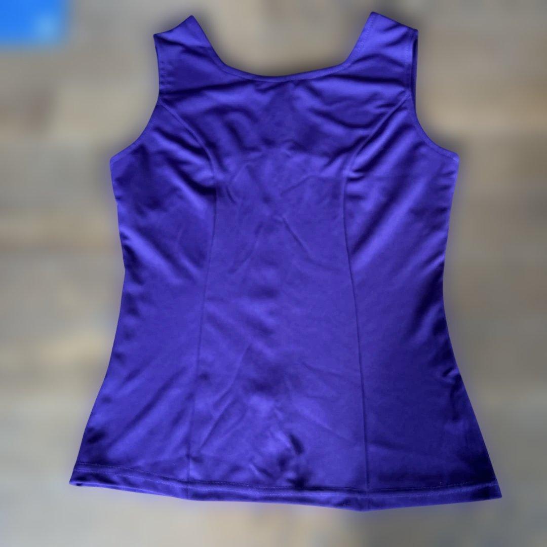 フラメンコ スカート 紫と花柄三点セットアップ