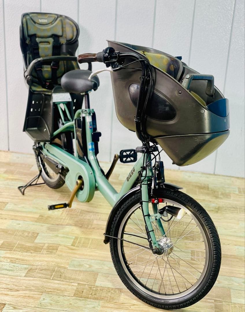 ★3233ブリヂストン8.9アンペア 20インチ子供乗せ電動アシスト自転車