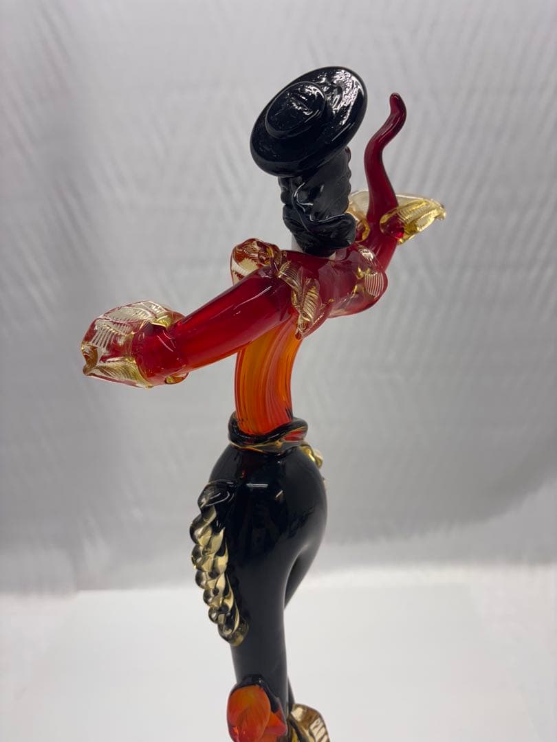 ベネチアンガラス　人形　フラメンコダンサー 置物　工芸品　硝子細工