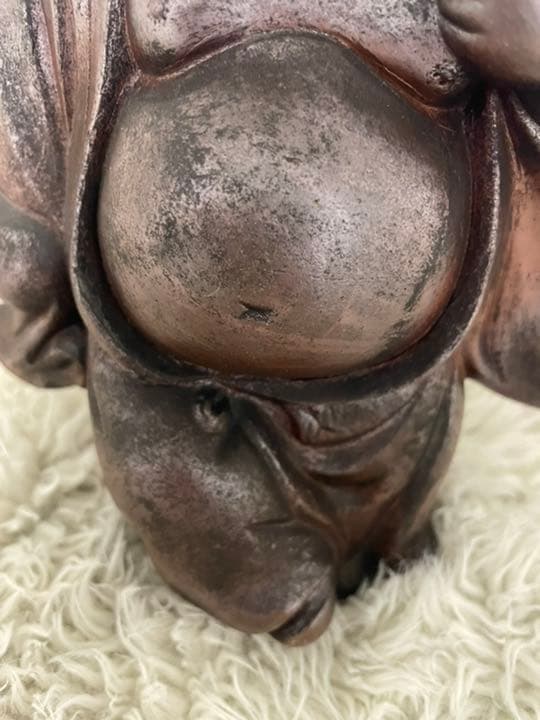 アンティーク品・古美術品　古備前　置物　七福神　布袋