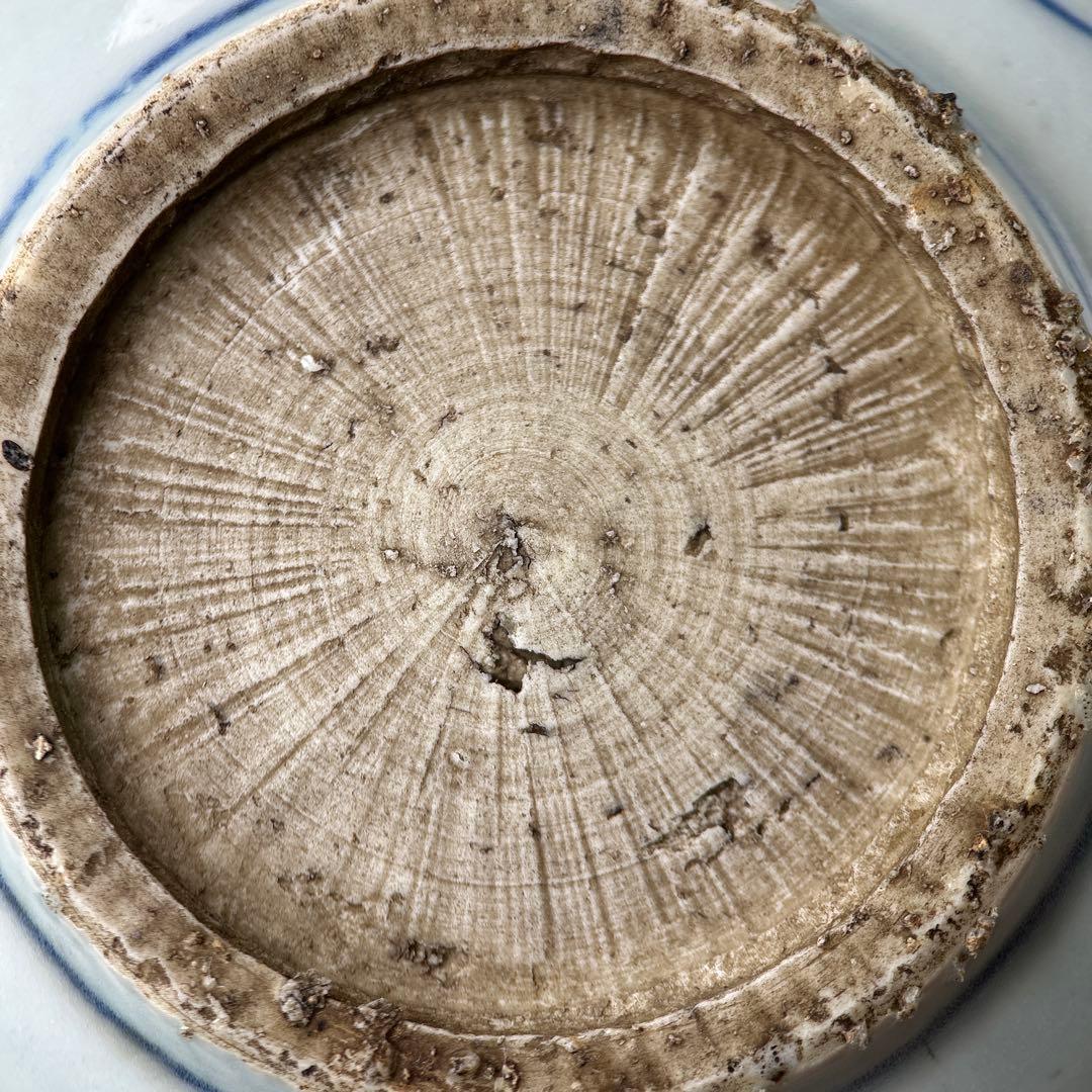 白磁　染付　李朝　朝鮮陶器　古伊万里　染付鉢　アンティーク白磁　古玩　１客