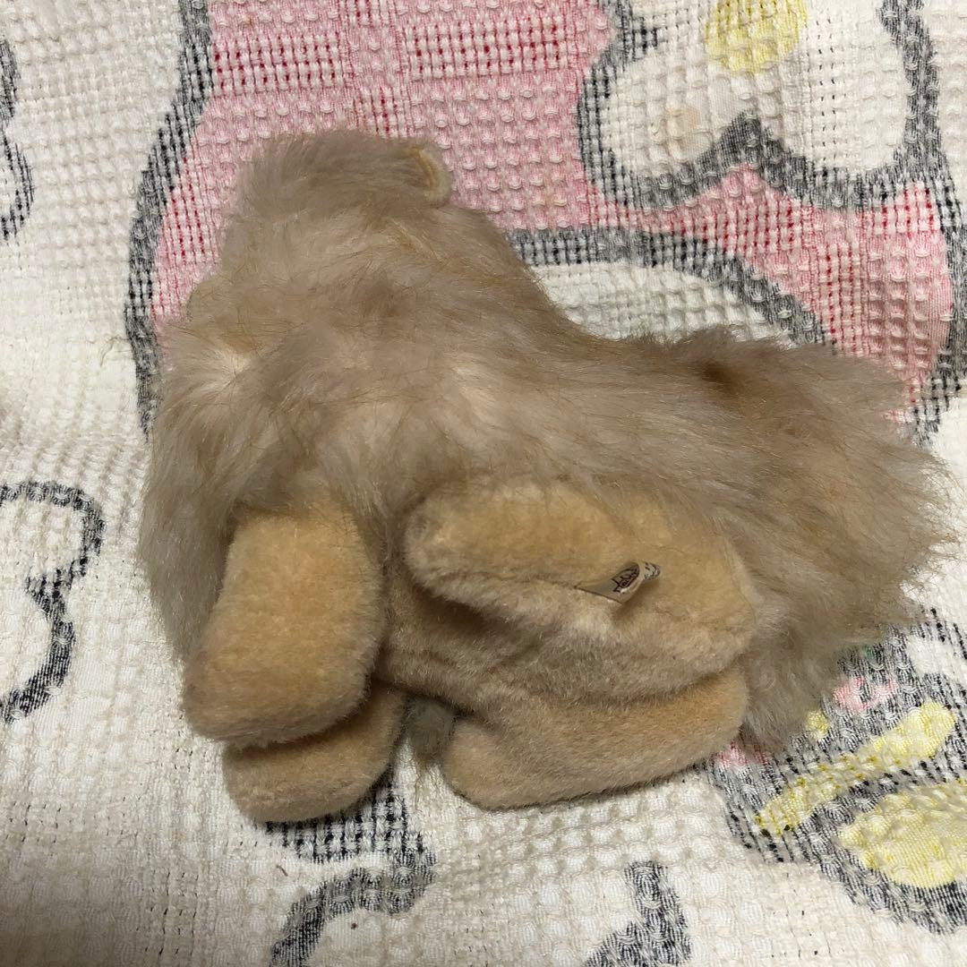 レトロ　ぬいぐるみの三英　ポメラニアン　犬　ぬいぐるみ　中古品