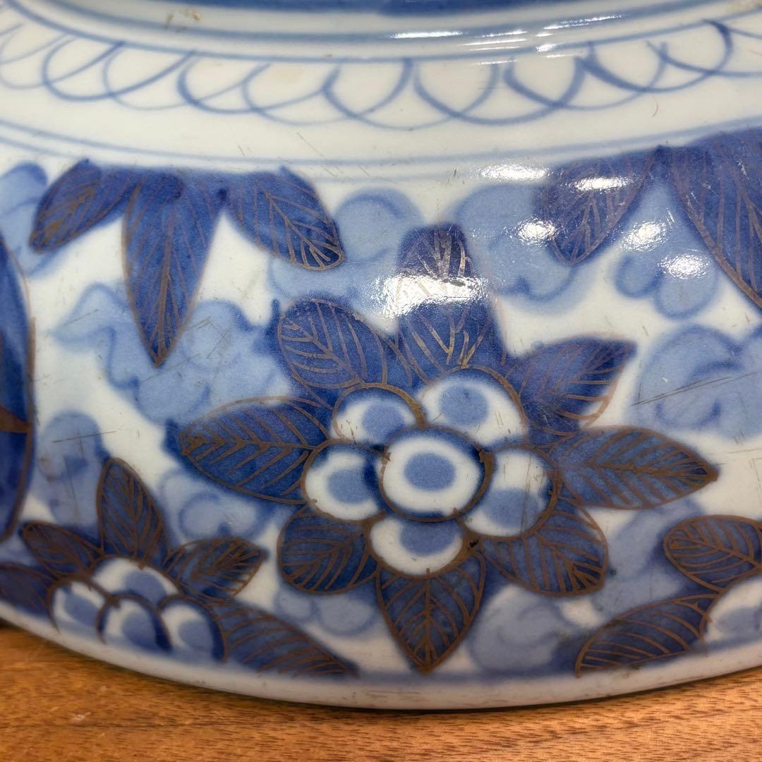 江戸時代　古伊万里　赤絵大鉢