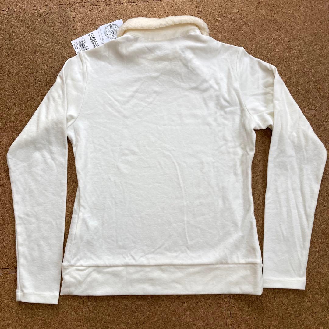 【未使用】デサント DESCENTE スワロスキー 長袖ウェア Mレディース白