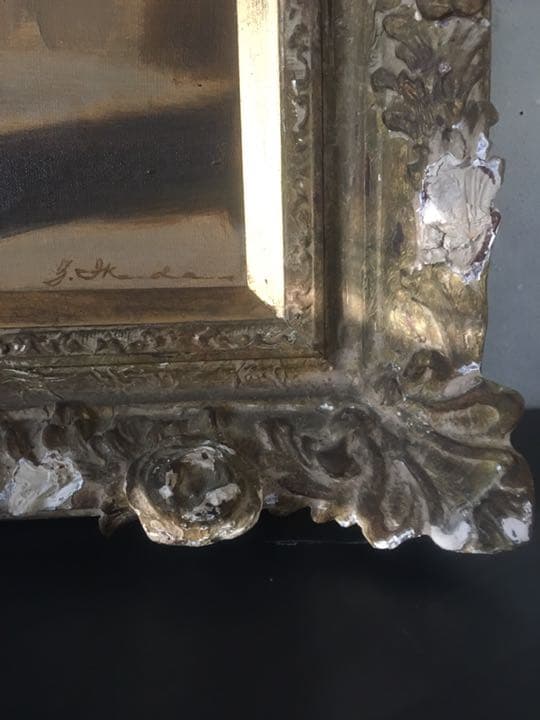 [原画] F10号 油絵 額付き 絵画