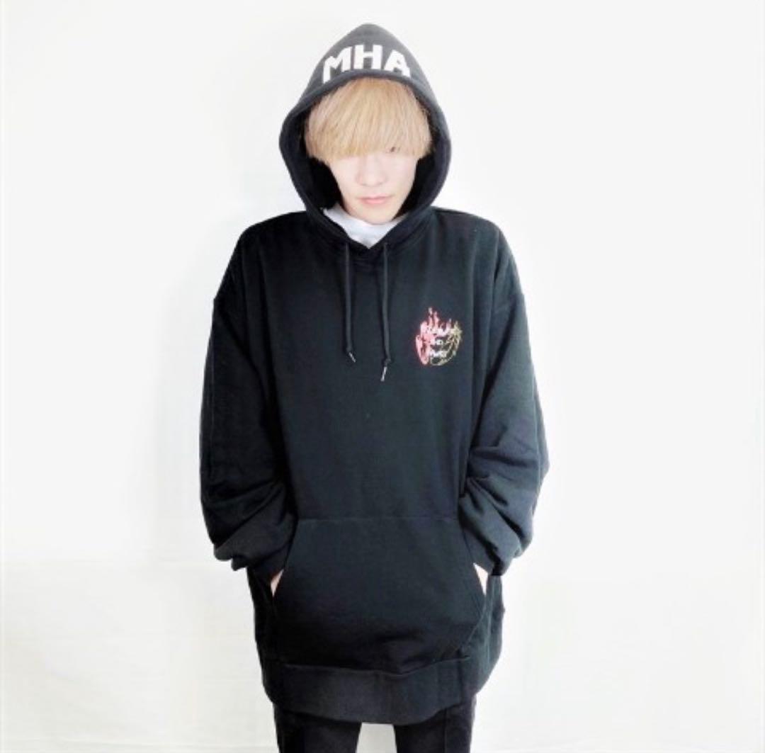 【新品未使用】ヒロアカ パーカー エンデヴァー＆ホークス ブラック 完売品 希少