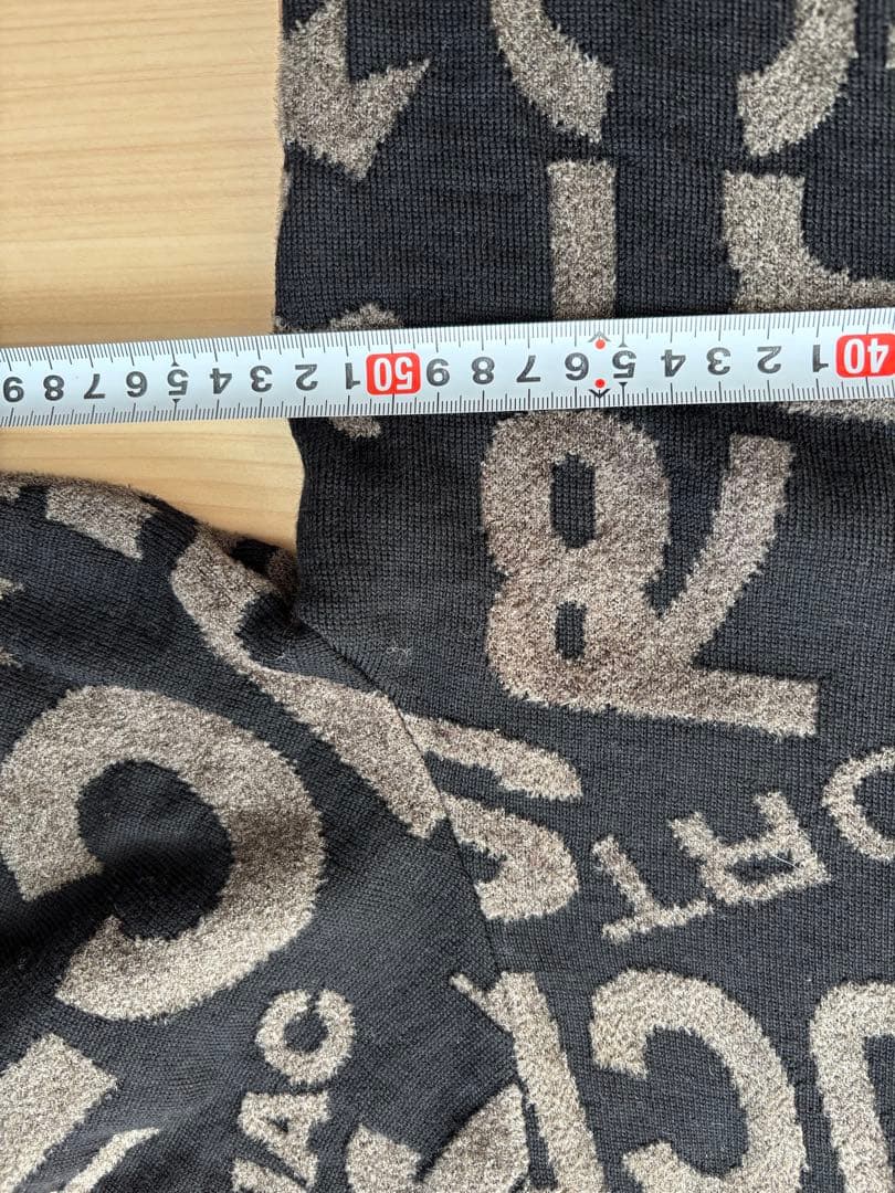 カステルバジャック　46 黒　柄　セーター