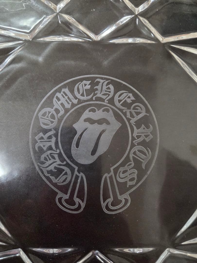 未使用保管品箱付美品クロムハーツバカラ中型トレーお皿ガラス送料無料