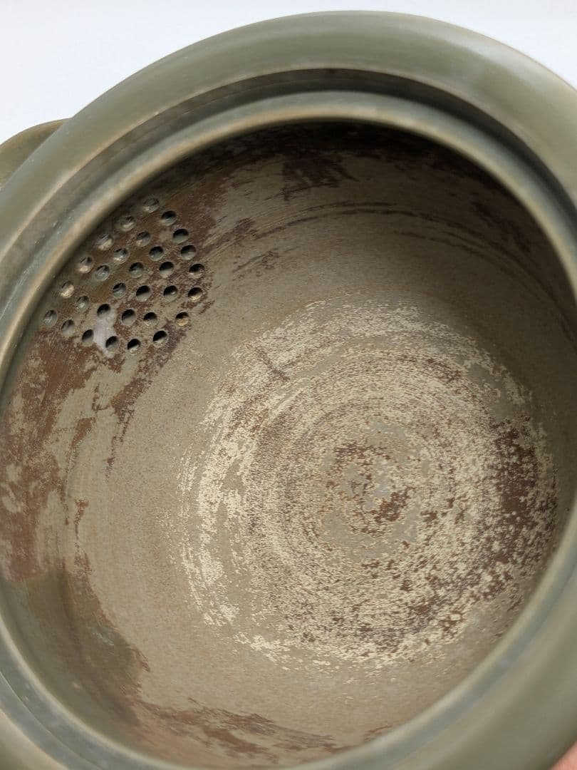 藤田龍峰 青備前石目煎茶器（宝瓶・湯冷まし・煎茶碗5客） 合箱合布 備前焼 急須