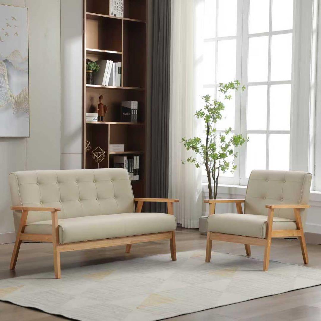 【新品】3人掛けソファ ダークブラウンPVCレザー 高級感