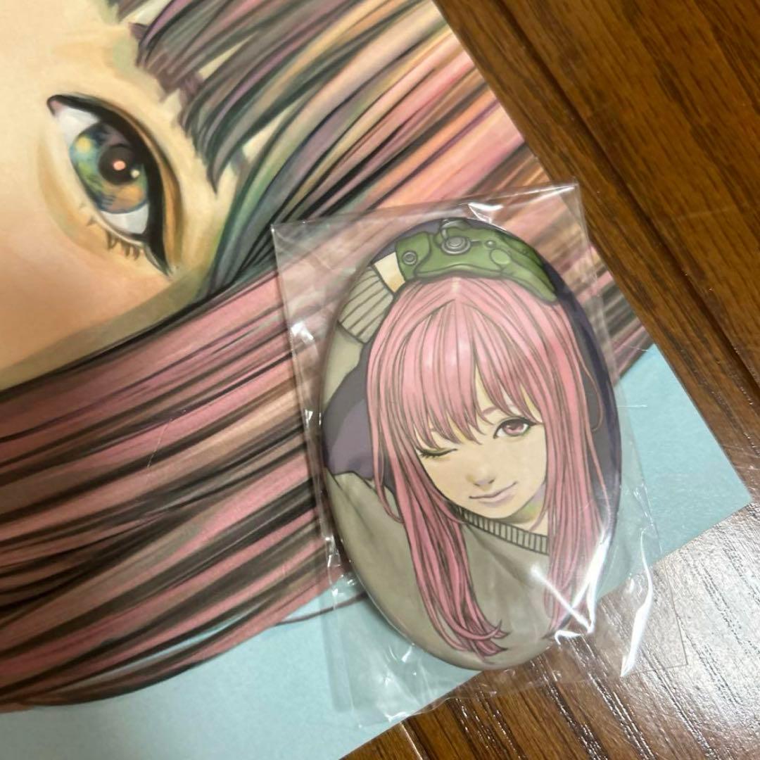 【超希少 10年前サイン入り】ざしきわらし イラスト集 2冊+缶バッジ