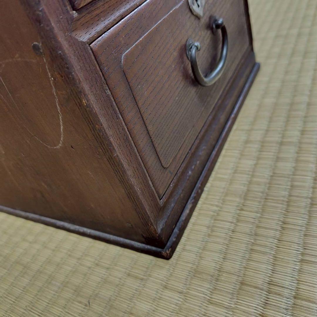 アンティーク ３段チェスト コンパクト タンス 年代物 お洒落 オシャレ 和風