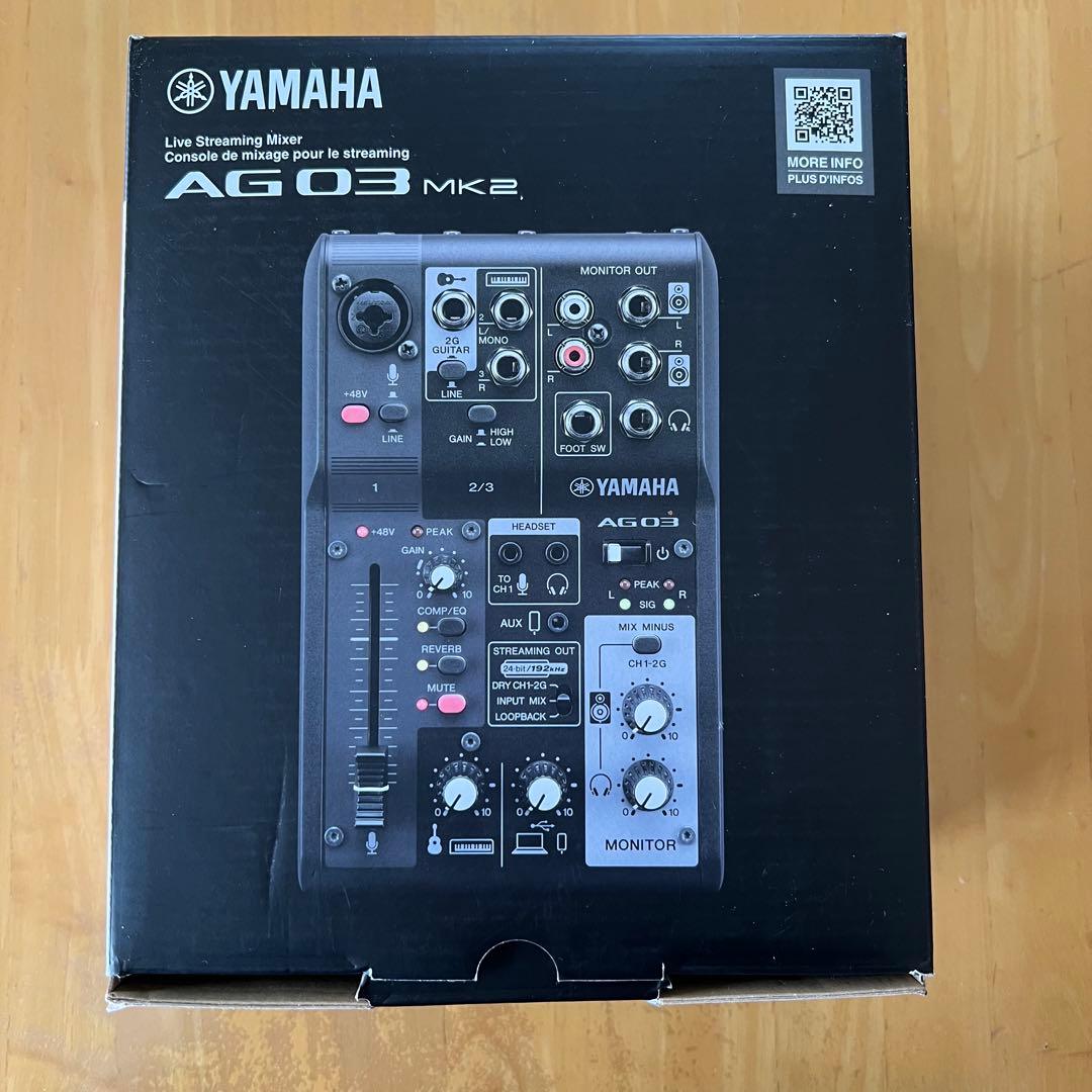 YAMAHA AG03 MK2 ブラック 配信ミキサー