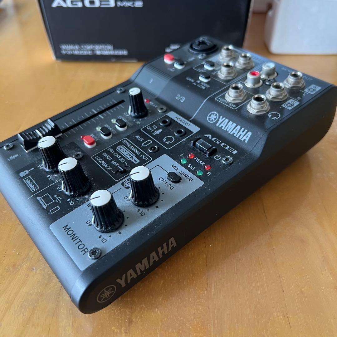 YAMAHA AG03 MK2 ブラック 配信ミキサー